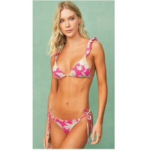 Maaji Floral Duo Sunning Reversible Bikini Bottoms.